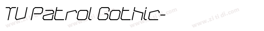 TV Patrol Gothic字体转换